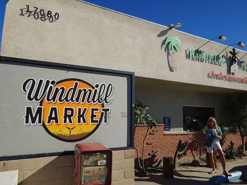 Date Shake storefront in Desert Hot Springs — a desert roadside institution